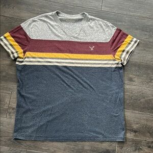 Men's Multicolor Striped T-Shirt